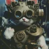 Steam Punk Cat Diamond Painting