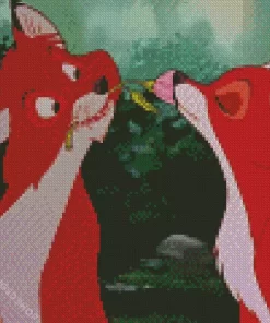 The Fox And The Hound Diamond Painting