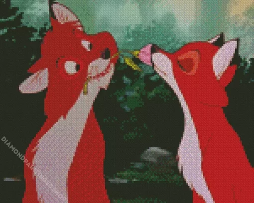 The Fox And The Hound Diamond Painting