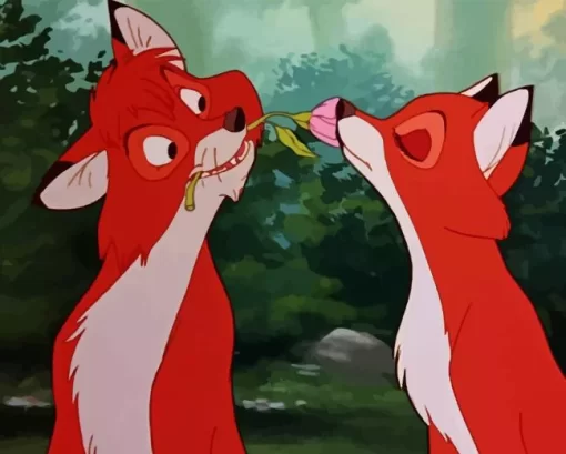 The Fox And The Hound Diamond Painting