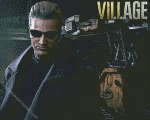 Wesker Resident Evil Diamond Painting