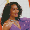 Beautiful Angela Bassett Diamond Painting