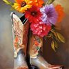 Cowgirl Boot Diamond Painting