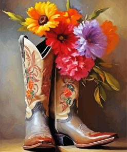 Cowgirl Boot Diamond Painting