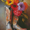 Cowgirl Boot Diamond Painting