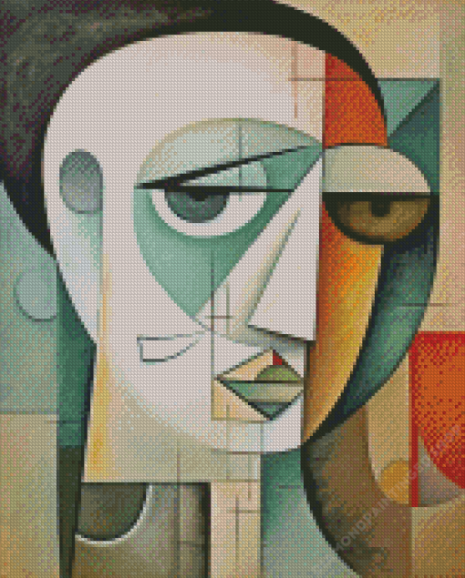 Geometric Cubism Diamond Painting