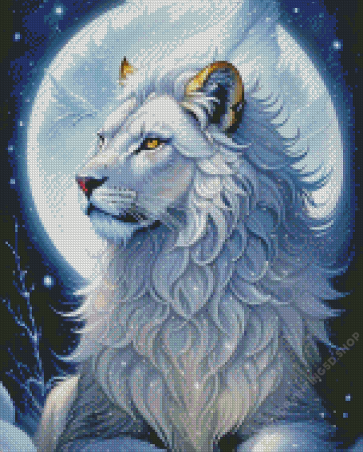 Snow Lion Diamond Painting