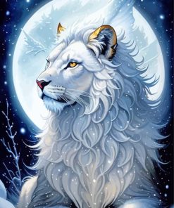 Snow Lion Diamond Painting