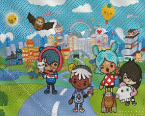 Toca Boca Game Diamond Painting