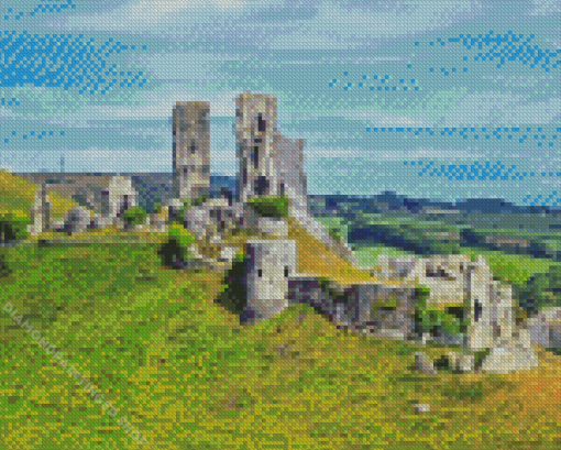 Corfe Castle Diamond Painting