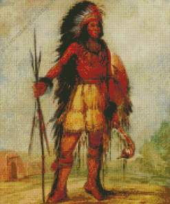 George Catlin Diamond Painting