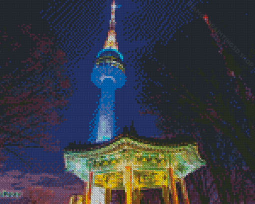 Namsan Tower Diamond Painting