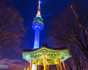 Namsan Tower Diamond Painting