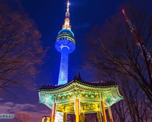 Namsan Tower Diamond Painting