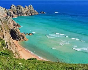 Porthcurno Beach Diamond Painting