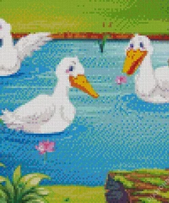 Three Ducks Diamond Painting