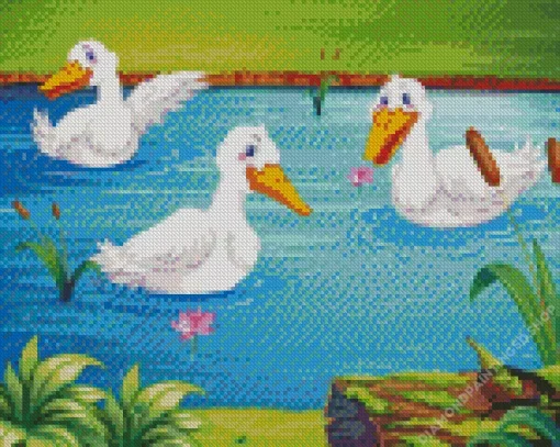 Three Ducks Diamond Painting