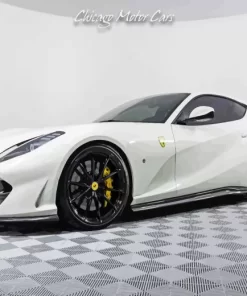 White Ferrari 812 Diamond Painting