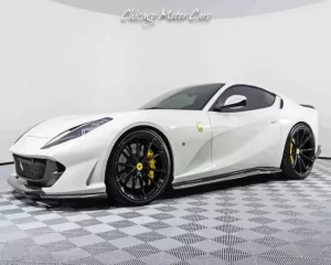 White Ferrari 812 Diamond Painting