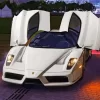 White Ferrari Diamond Painting