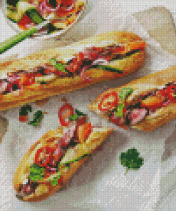 Chilli Beef Baguettes Diamond Painting