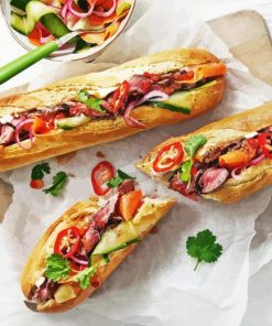 Chilli Beef Baguettes Diamond Painting