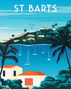 Saint Barts Island Diamond Painting