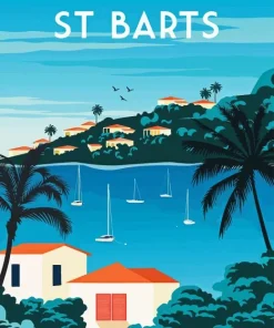 Saint Barts Island Diamond Painting