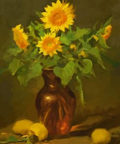 Sunflowers And Lemons Diamond Painting