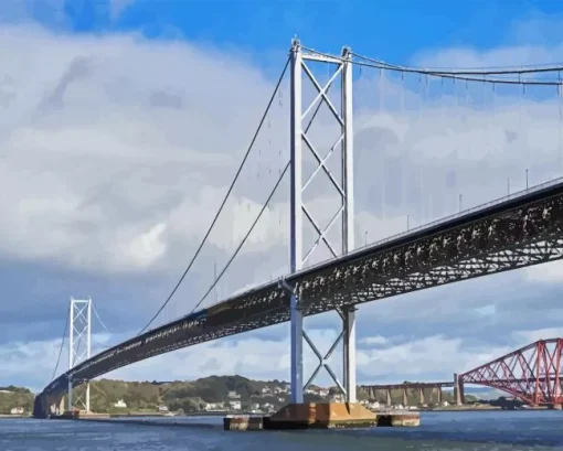 The Forth Road Bridge Diamond Painting