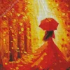 Autumn Lady Diamond Painting