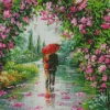 Couple Under Flowers Diamond Painting