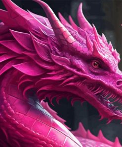 Pink Dragon Diamond Painting