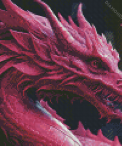 Pink Dragon Diamond Painting