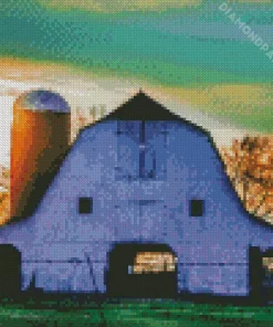 Barn With Silo Diamond Painting