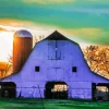 Barn With Silo Diamond Painting