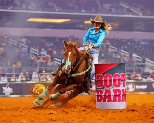 Barrel Racer Diamond Painting