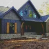 Black Lake Cabin Diamond Painting