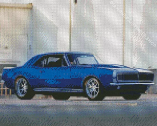 Blue 1967 Camaro Diamond Painting