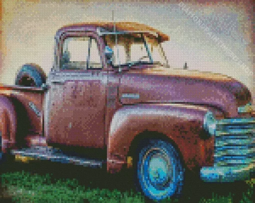 Classic Chevy Truck Diamond Painting