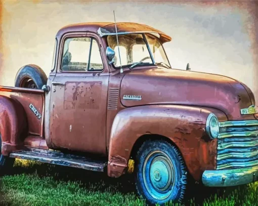 Classic Chevy Truck Diamond Painting