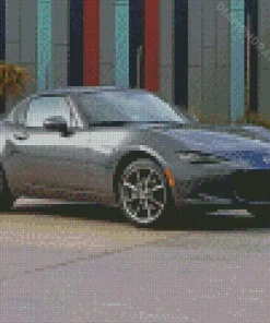 Grey Mazda Miata Diamond Painting