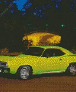 Green Mopar Diamond Painting