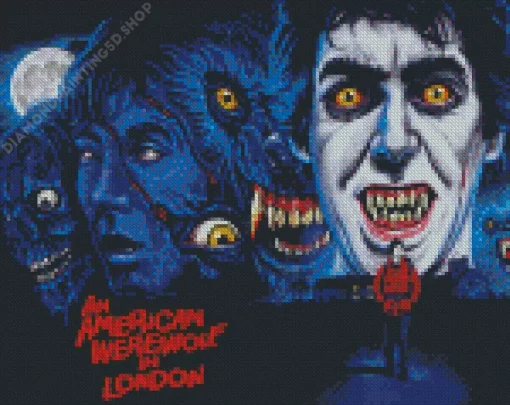 An American Werewolf In London Diamond Painting