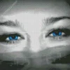 Blue Girl Eyes Diamond Painting