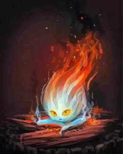 Calcifer Art Diamond Painting