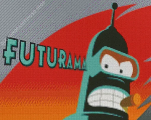 Futurama Illustration Diamond Painting