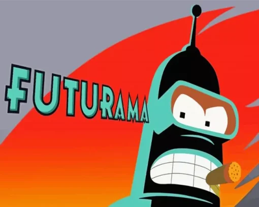 Futurama Illustration Diamond Painting