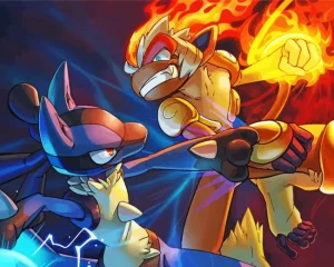 Lucario Pokemon Diamond Painting