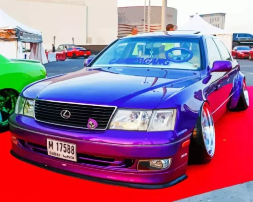Purple Lexus ls400 Diamond Painting